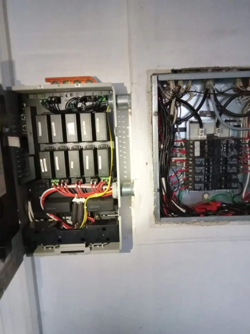 Electrical panel upgrade completed for Security Camera Wiring in Covina